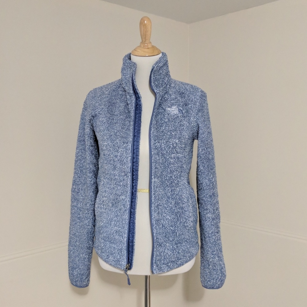 North Face Ositio 2 Zip Up Fleece Dusty Blue